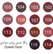 رژ لب مدادی بادوام و مخملی کوئین فیس QUEEN FACE کد 107