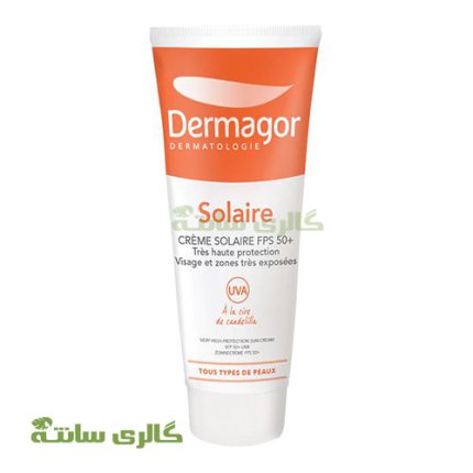 کرم ضد آفتاب بی رنگ پوست نرمال تا خشک درماگور