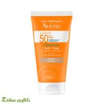 کرم ضد آفتاب رنگی اون Avene مدل کلینانس فاقد چربی با spf 50 حجم 50 میل