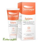 کرم ضد آفتاب بی رنگ پوست نرمال تا خشک درماگور