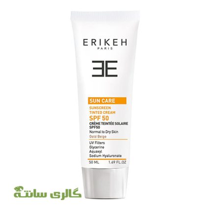 کرم ضد آفتاب گلدبژ پوست نرمال تا خشک اریکه ERIKEH حجم 50 میل