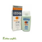 ضدآفتاب فاقد چربی بی رنگ فیوژن واتر ایزدین پرو IZDIN حجم 50 میل
