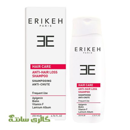 شامپو ضد ریزش و حجم دهنده اریکه ERIKEH حجم 200 میل