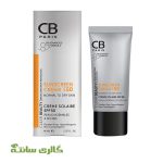 کرم ضد آفتاب بی رنگ نرمال تاخشک سی بی پاریس CB paris