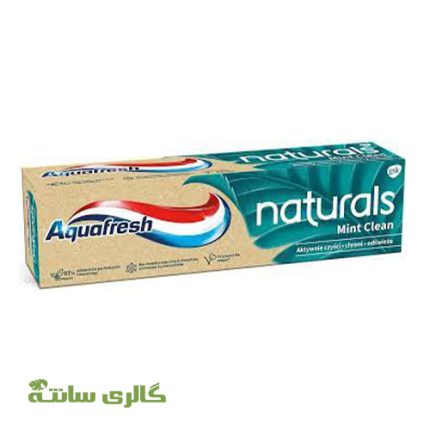 خمیردان آکوافرش Aquafresh natural mint clean 75ml