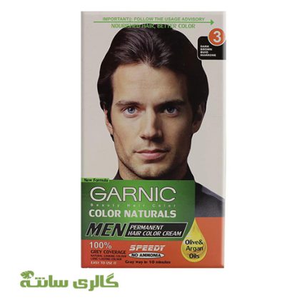 رنگ مو طبیعی مردانه گارنیک کد GARNIC MEN HAIR Color 3