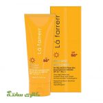 کرم ضدآفتاب بدون رنگ فاقد چربی لافارر La farrerr spf 50 حجم 40 میل