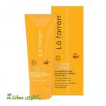 کرم ضدآفتاب بدون رنگ پوست خشک لافارر La farrerr spf 50 حجم 40 میل