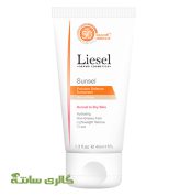 ضد آفتاب نچرال بژ SUNSEL پوست نرمال تا خشک لایسل Liesel حجم 40 میل
