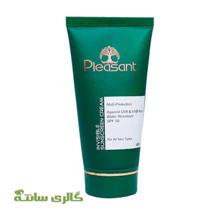 کرم ضدآفتاب بدون رنگ spf50 پلزنت Pleasant حجم 40 میل