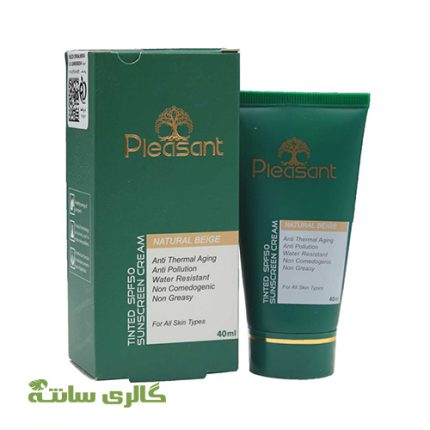 کرم ضدآفتاب مولتی اکشن نچرال بژ پلزنت Pleasant حجم 40 میل