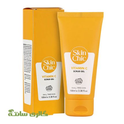 ژل اسکراب حاوی ویتامین C اسکین شیک SKIN CHIC حجم 100 میل