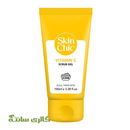 ژل اسکراب حاوی ویتامین C اسکین شیک SKIN CHIC حجم 100 میل