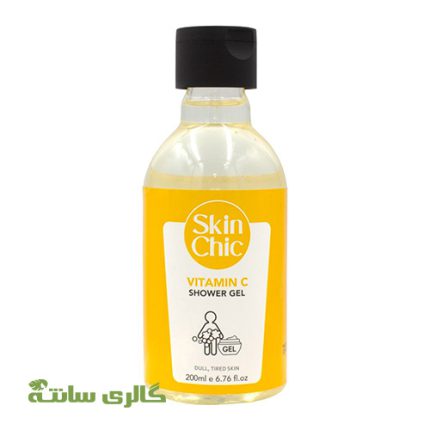 ژل شوینده و روشن کننده بدن حاوی ویتامین C اسکین شیک SKIN CHIC حجم 200 میل