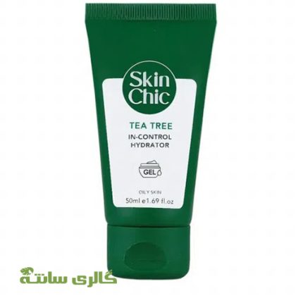ژل کرم آبرسان حاوی روغن درخت چای اسکین شیک SKIN CHIC حجم 50 میل