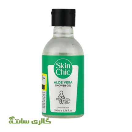 ژل شوینده بدن حاوی آلوئه ورا اسکین شیک SKIN CHIC حجم 200 میل