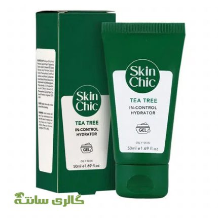 ژل کرم آبرسان حاوی روغن درخت چای اسکین شیک SKIN CHIC حجم 50 میل
