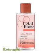 تونر پاک کننده مخصوص پوست نرمال پتال رز Petal rose حجم 150 میل