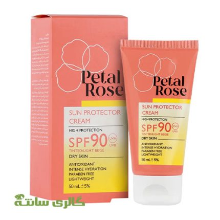 کرم ضدآفتاب بژ روشن پوست خشک پتال رز Petal rose حجم 50 میل