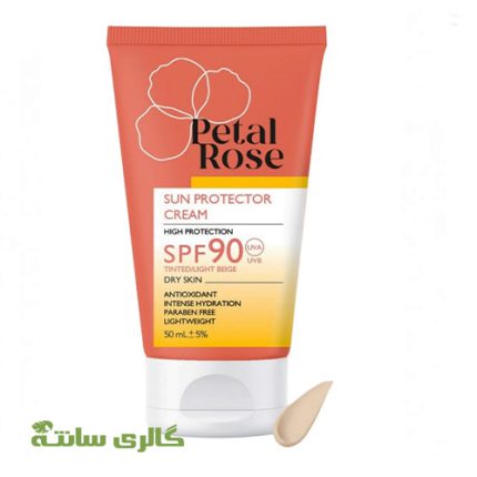 کرم ضدآفتاب بژ روشن پوست خشک پتال رز Petal rose حجم 50 میل