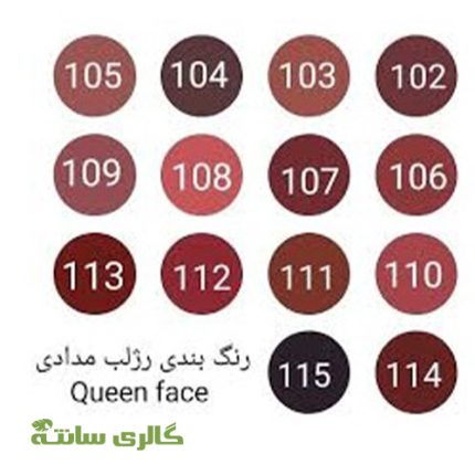 رژ لب مدادی بادوام و مخملی کوئین فیس QUEEN FACE کد 108