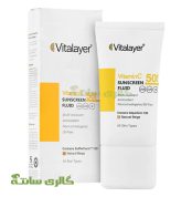 فلوئید ضدآفتاب نچرال بژ ویتامین C ویتالیر