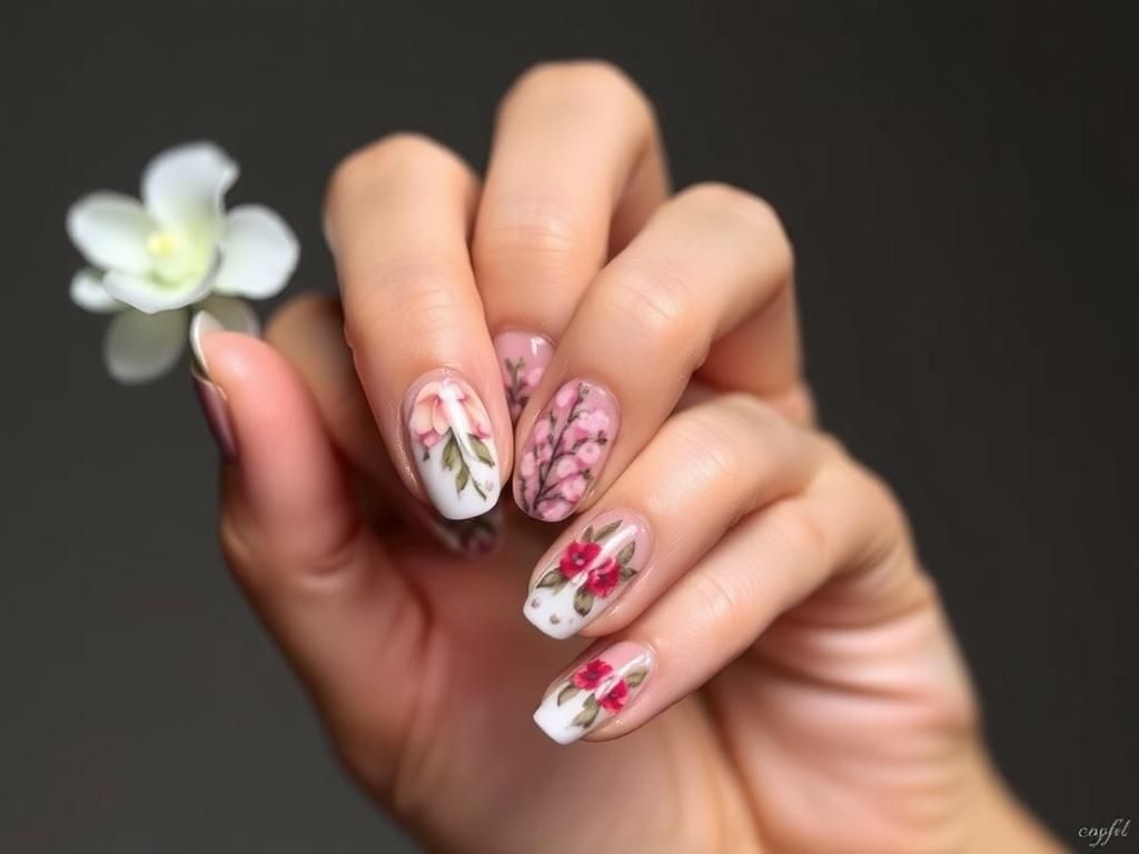 آرایش ناخن زیبا با لاک های طبیعی گالری سانته