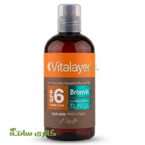روغن آفتاب برنزه‌کننده برن‌ویت ویتالایر SPF 6